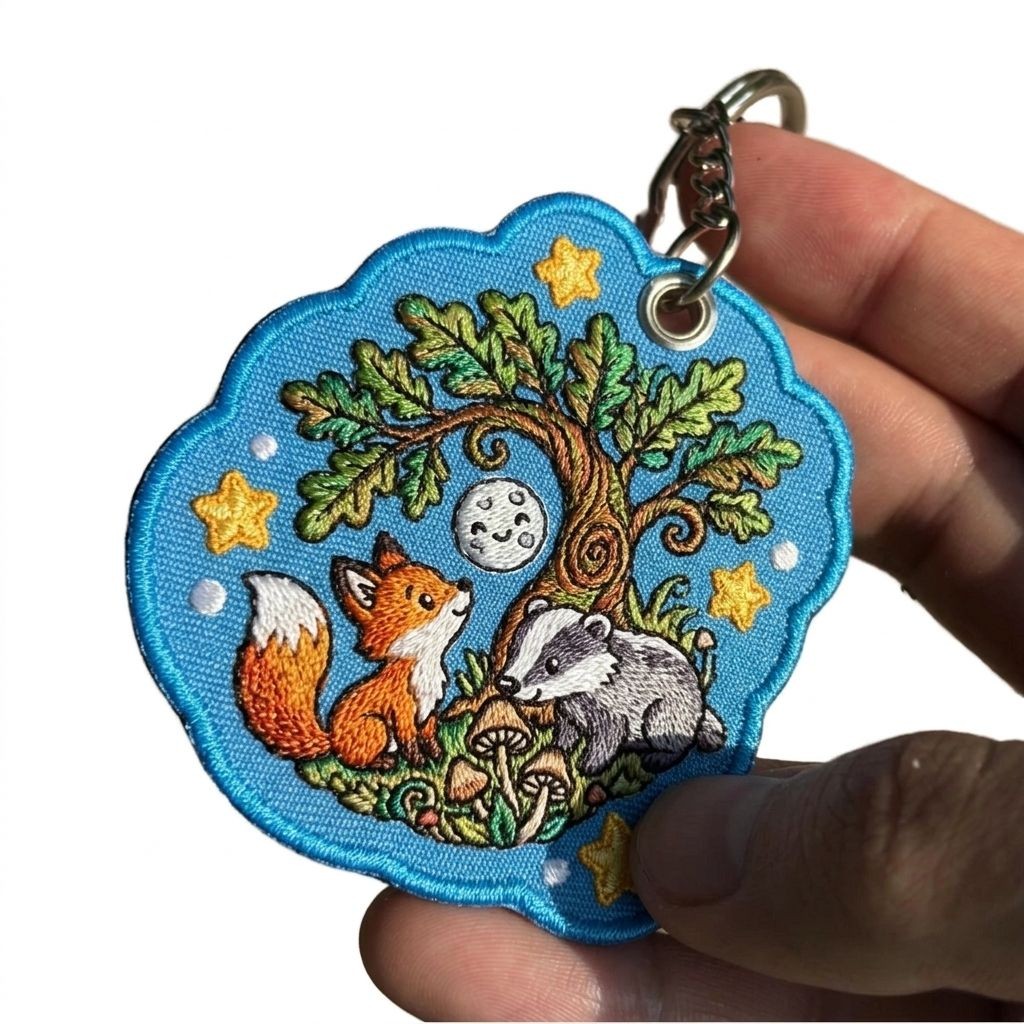 Embroidered Keychain